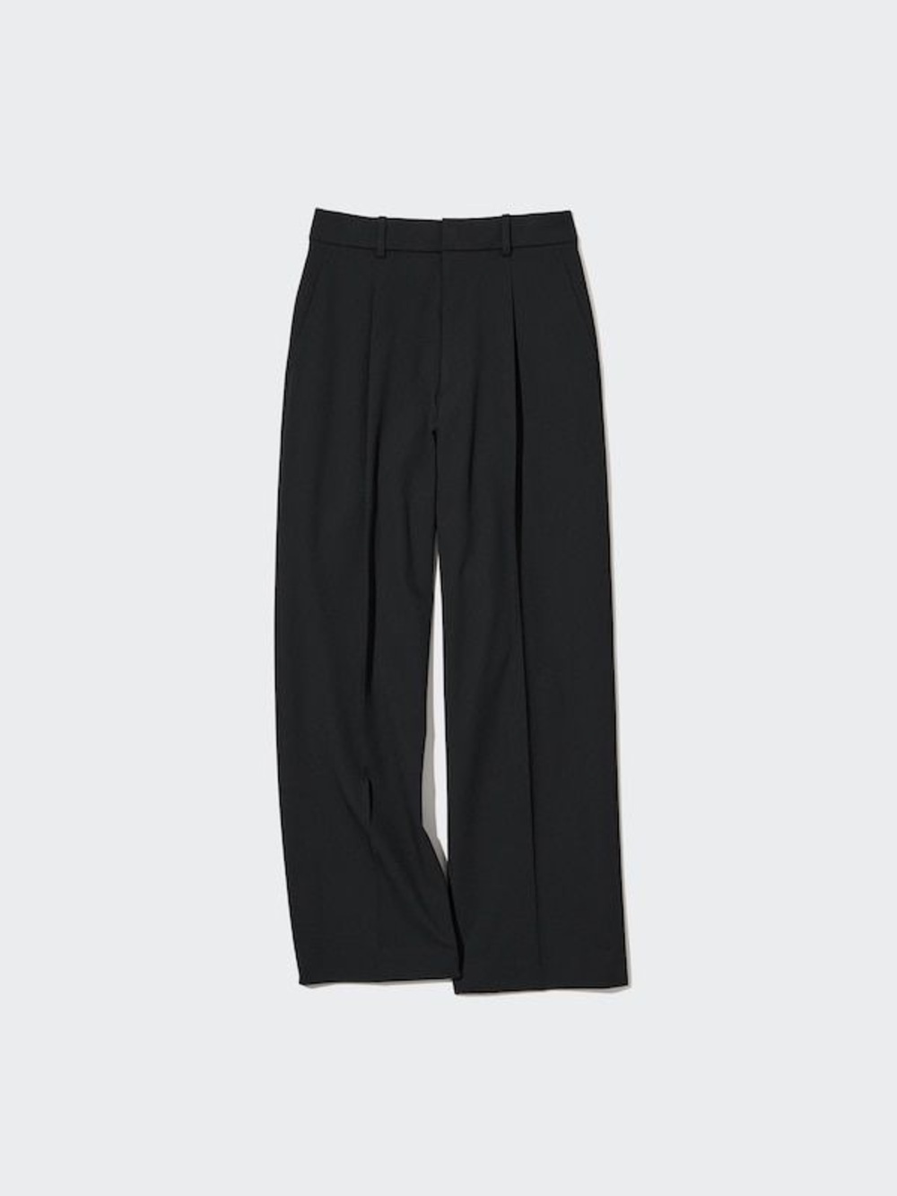 Uniqlo Women's Black Wide-Leg Tailored Pants
